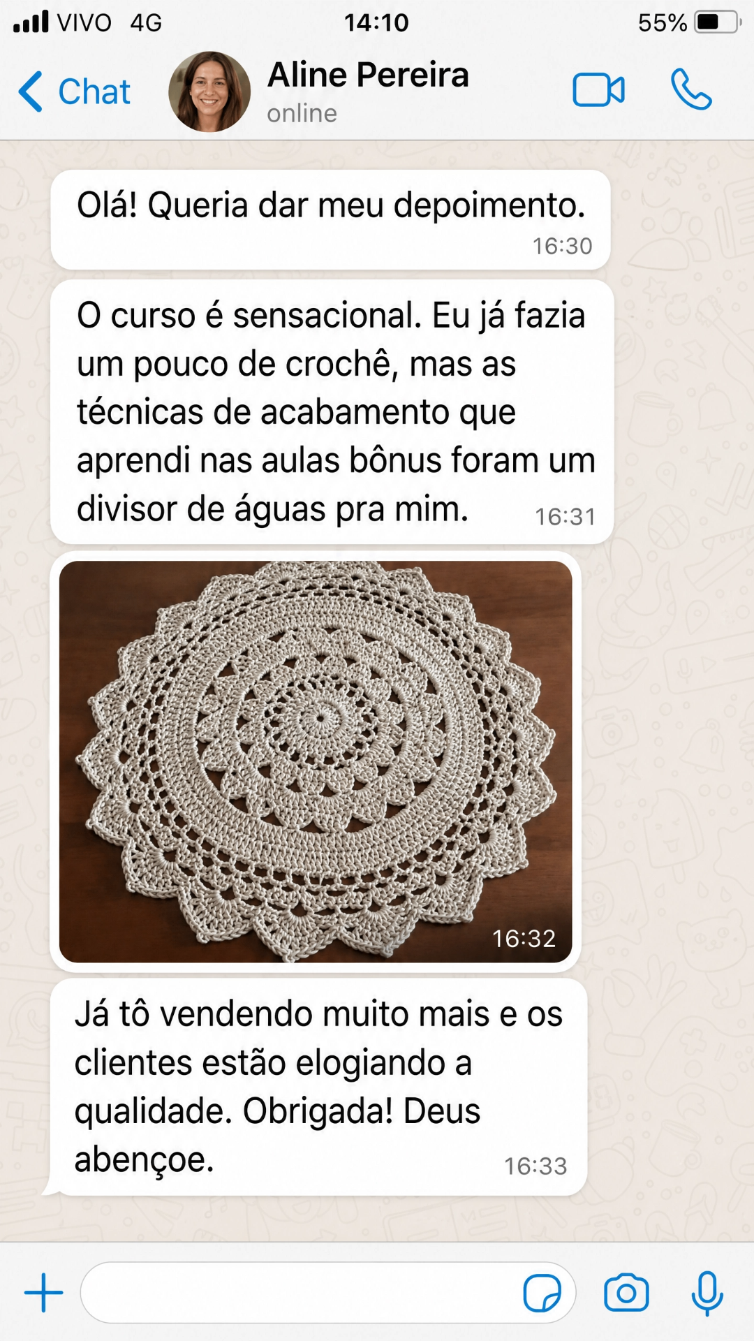 Depoimento de Aline Pereira
