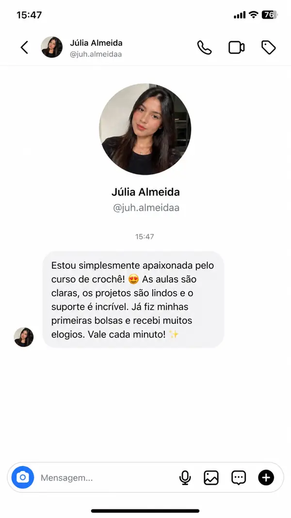 Depoimento de Júlia Almeida
