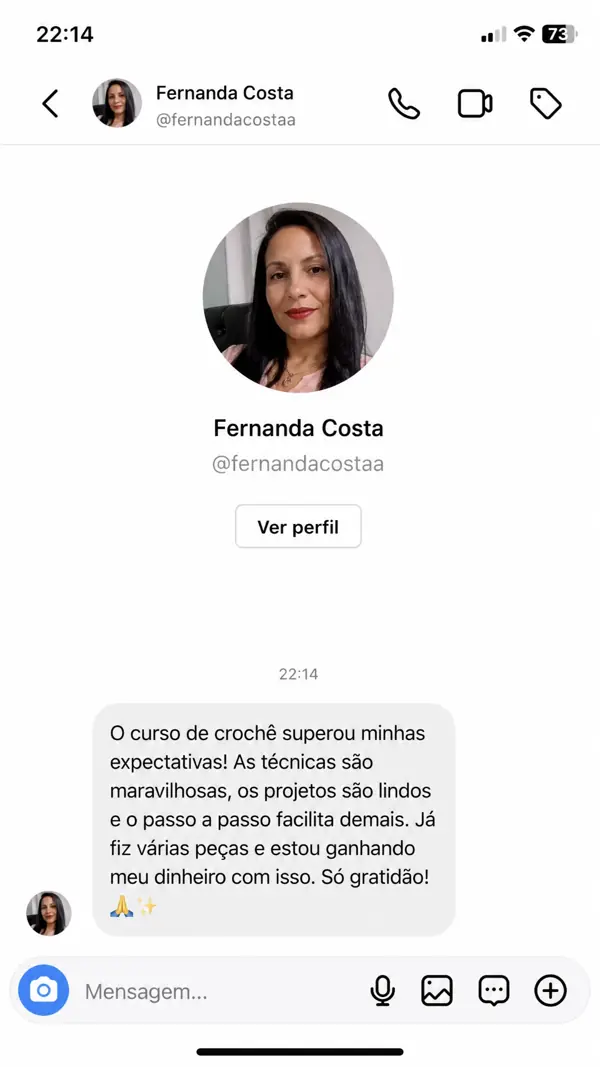 Depoimento de Fernanda Costa